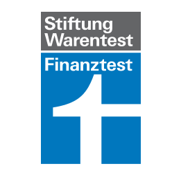 Finanztestsiegel der Stiftung Warentest.